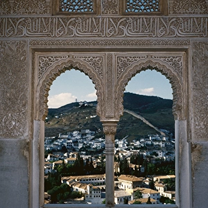 Spain. Granada. The Palace of the Generalife, the Albaicin a