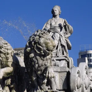 Spain. Madrid. Fountain of Cibeles