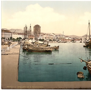 Spalato, the docks, Dalmatia, Austro-Hungary