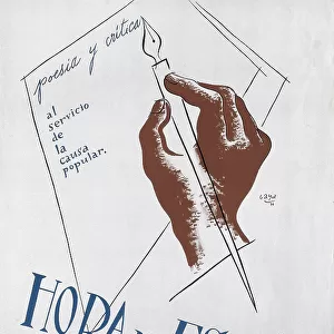 Spanish Civil War (1936-1939). Poster of Hora