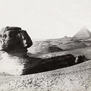 Sphinx and Great Pyramid, Giza
