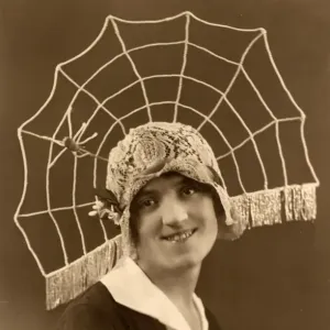 Spider Web Cloche Hat Print Spider Web Cloche Hat Print
