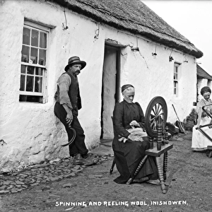 Spinning and Reeling Wool, Inishowen