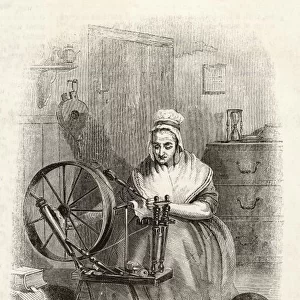 Spinning, Saxony Wheel