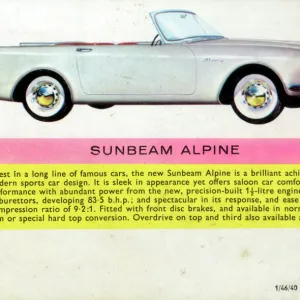 A Sporty White Sunbeam Alpine