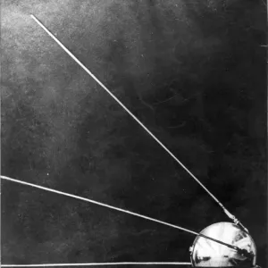 Sputnik I prior to its launch on 9 October 1957