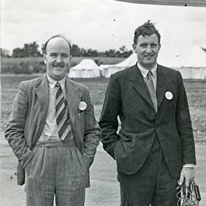 Sqn Ldr Albert Kenneth Cook DFC, Avro test pilot, left, ?