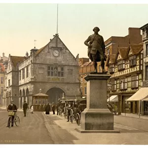 The square, Shrewsbury, England