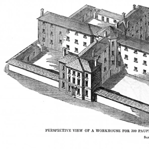 Square workhouse, perspective view