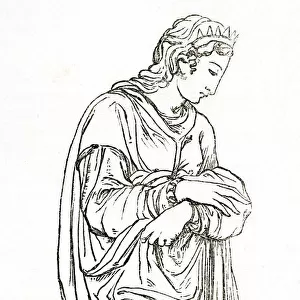 Detail of St Catherine, by Pellegrino Tibaldi