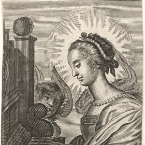 St Cecilia / Organ / Anon