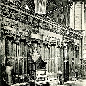 St Edwards Screen, Coronation Chair, Westminster Abbey