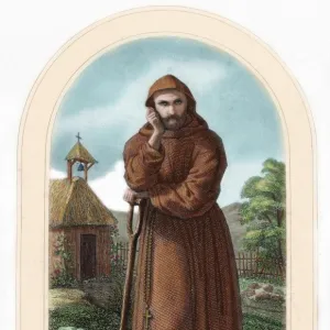 St. Fiacre. Irish hermit monk born in 7th century