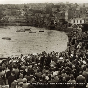 St. Ives, Cornwall - A Salvation Army open air meeting
