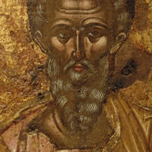 St. Kerkyra. Byzantine fresco. 17th century. Old Fortress Mu