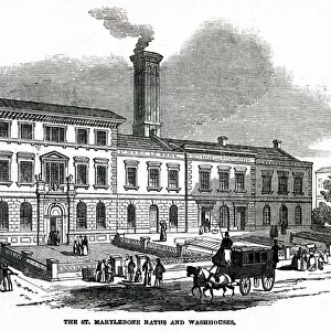 St. Marylebone baths and washouses 1850
