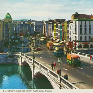 St Patricks Street and Bridge, Cork City, Ireland