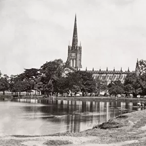 St. Pauls Cathedral, Calcutta (Kolkata) India, c. 1880 s