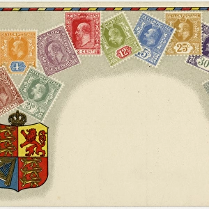 Stamp Card produced by Ottmar Zeihar - Ceylon