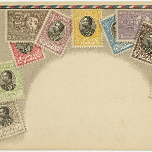 Stamp Card produced by Ottmar Zeihar - Serbia