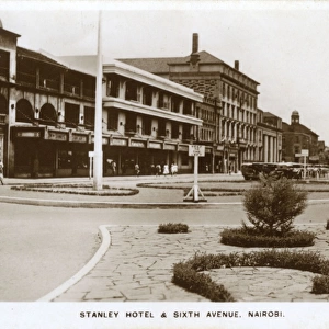 Stanley Hotel and Sixth Avenue, Nairobi, Kenya, East Africa