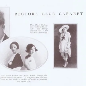 The stars of the Rectors Club Cabaret, London, 1922