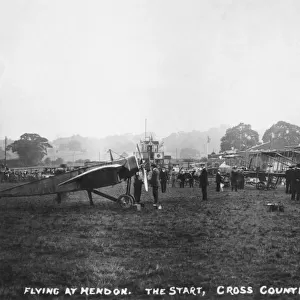 The Start of the Cross-Country Race at Hendon Aerial Derby