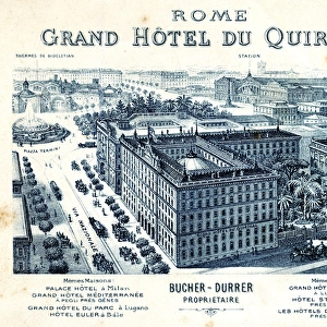 Stationery design, Grand Hotel du Quirinal, Rome, Italy
