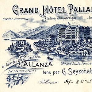 Stationery design, Grand Hotel Pallanza, Italy