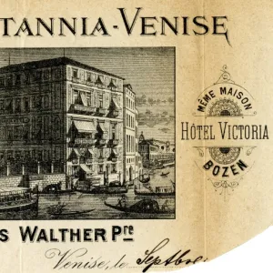 Stationery design, Hotel Britannia, Venice, Italy