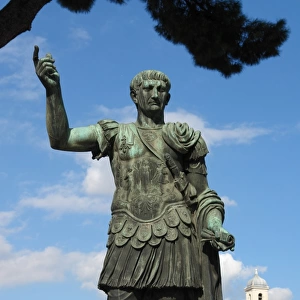 Statue of Emperor Trajan, Rome, Italy