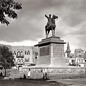 Statue of Ibrahim Pasha, Cairo, Egypt, c. 1880 s