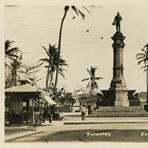 Statue of Juarez in Veracruz, Mexico