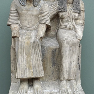 Statue of an official and his wife. Egypt