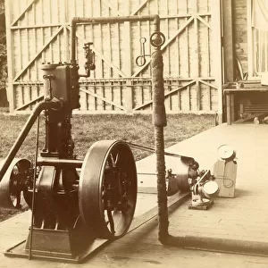 The steam engine for driving the whirling table in the ?