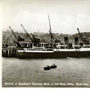 Steam Ship Isle of Guernsey Railway Boat, St Peter Port, Gue