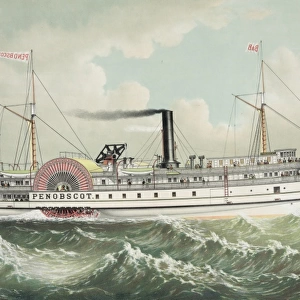 Steamer Penobscot: one of the fleet forming the line between