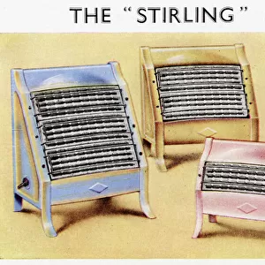 The Stirling series of electric fires, with one