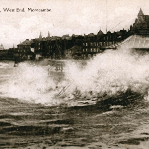 Storm at West End, Morecambe, Lancashire