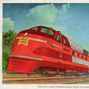 Streamlined Rock Island Rocket - American train