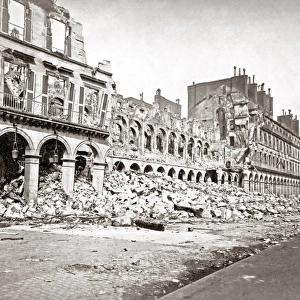 Street damage, Paris Commune 1871