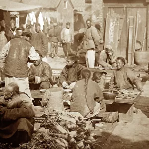 Street food, China, early 1900s