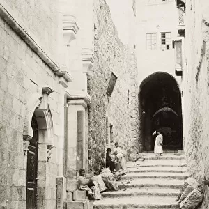Street in Jerusalem, the house of St Veronica