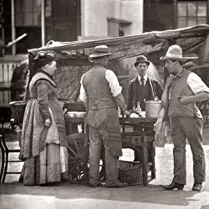 Street Life London 1878 - seller of shellfish