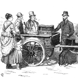 Street music: organ grinder claimant, 1873