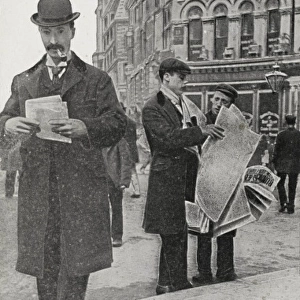 Street Newsboys in London