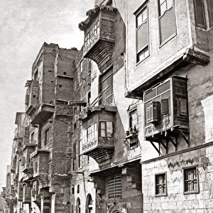 Street in old Cairo, Egypt, circa 1880s