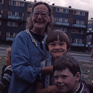 Street party Gran, Queens Jubilee Middlesbrough - 1977