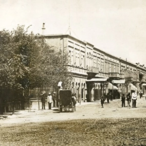 Street scene in Baku, Armenia, WW1
