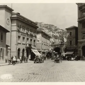 Street scene on the island of Susak, Croatia